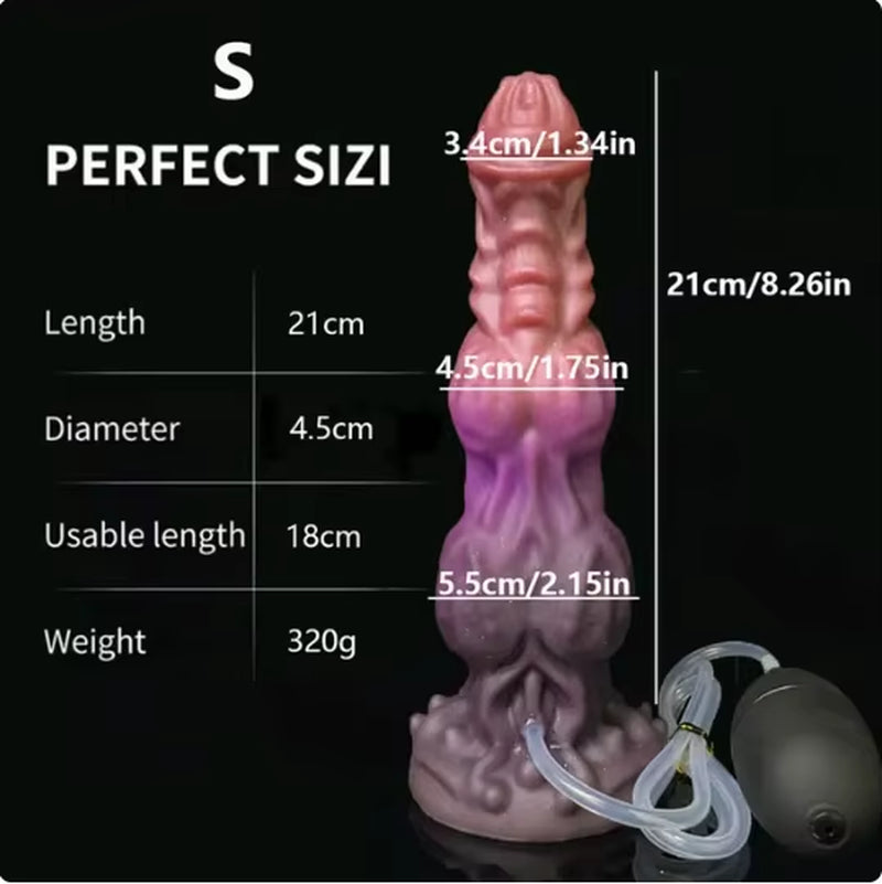 S/M/L Dildo Fantasía, Squirting, Animal