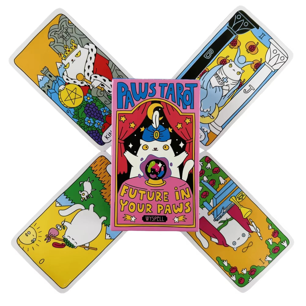Paws Tarot Cards Oracle Deck for Beginners Study Future in Your Paws Tarot Deck