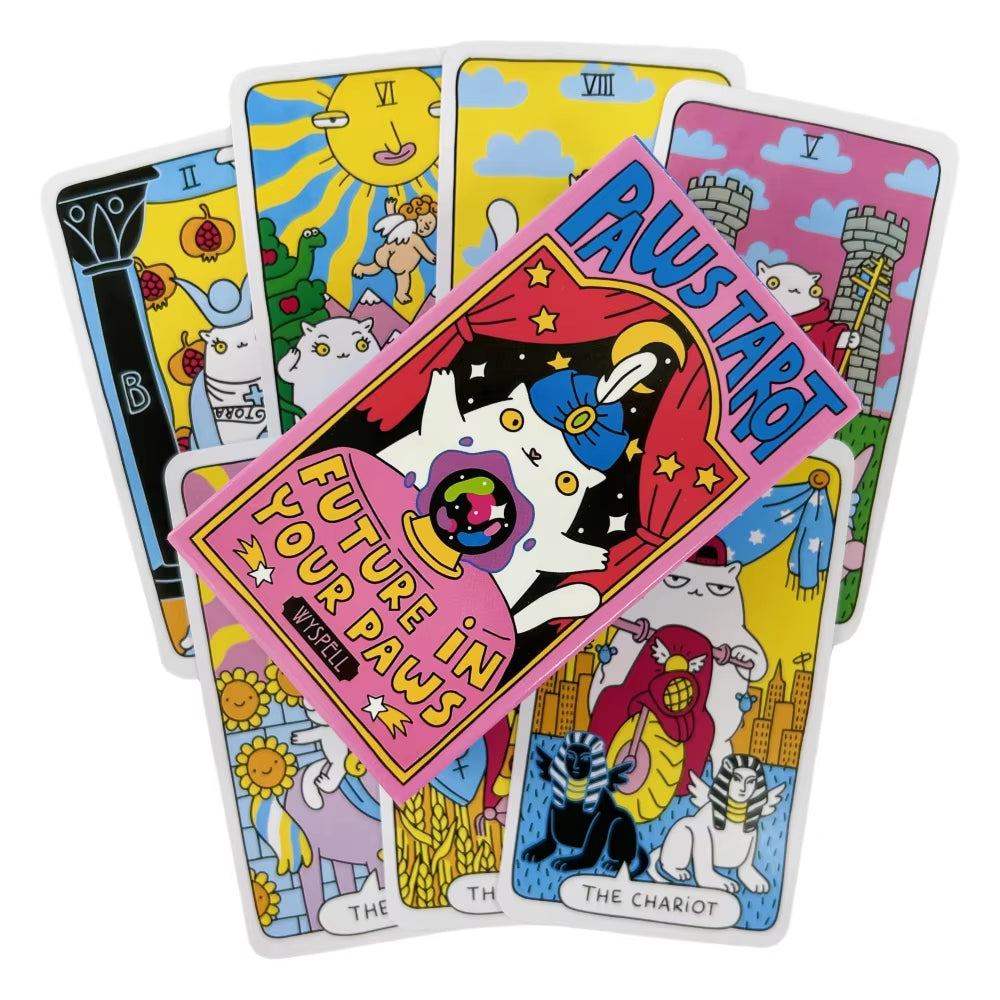 Paws Tarot Cards Oracle Deck for Beginners Study Future in Your Paws Tarot Deck