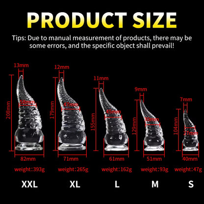 Tentacle Dildo Octopus Animal Sex Toy Tpe/Silicone/Glass Dildo Anal Plug Progressive Vaginal Dilators Monster Penis Big Buttplug