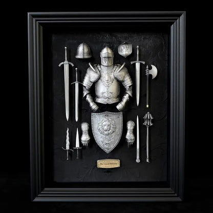 Resin Home Decoration Craft Ancient European Medieval Armour Finished Home Decoration Model Decorative Frame LTCP-266