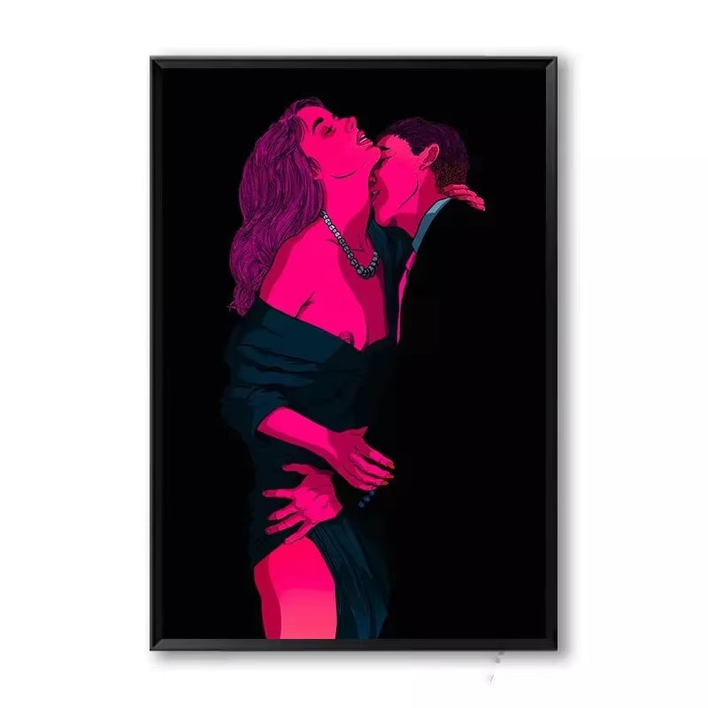 Sexy Poster Nude Lovers Canvas Paintings Attractive Body Sex Robet Posters and Prints Bondage Wall Art Picture for Bedroom Decor