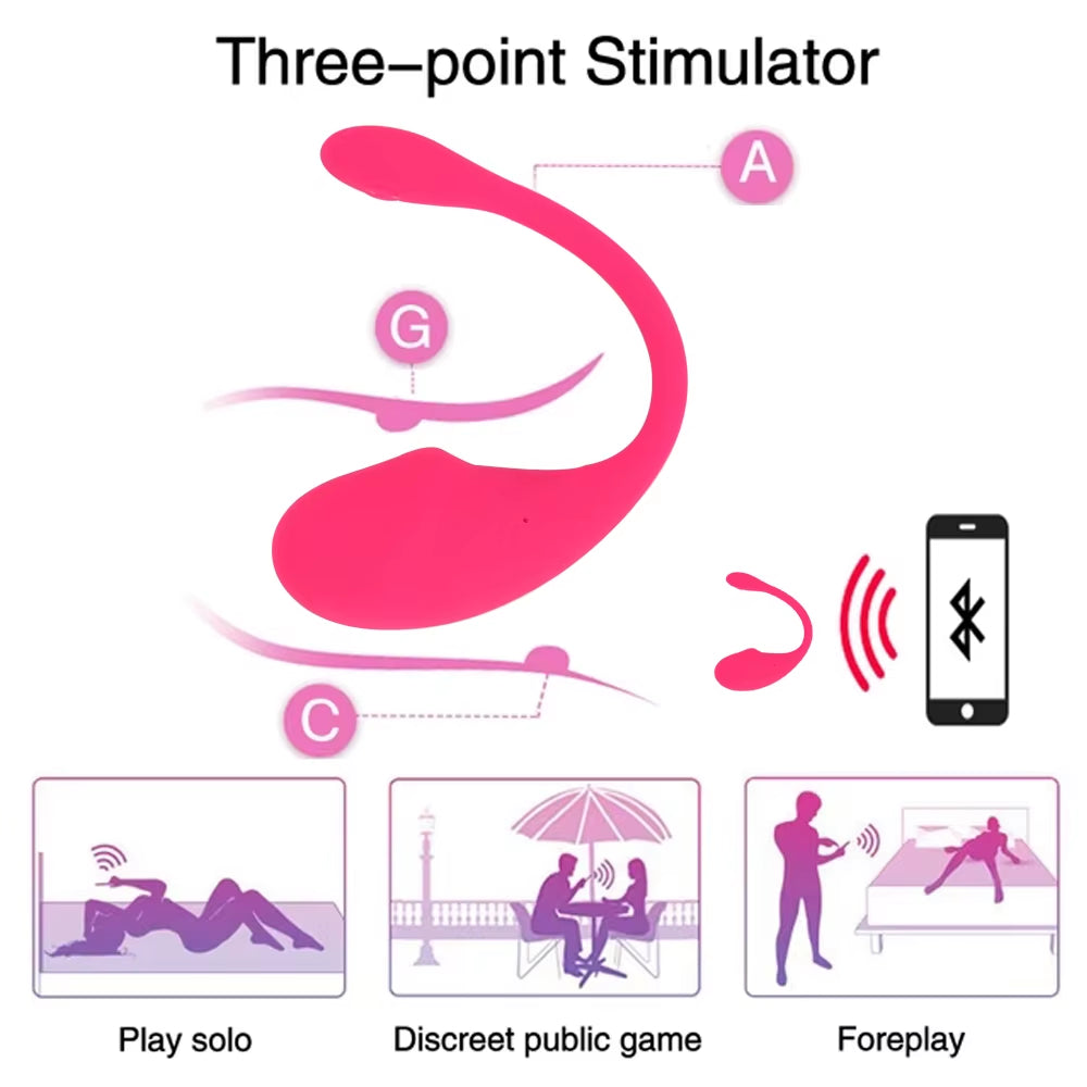 APP Remote Control Vibrator Female Bluetooth Vibrator for Women Goods for Adults Juguetes Sexuales Wearable Dildo Sex Toy