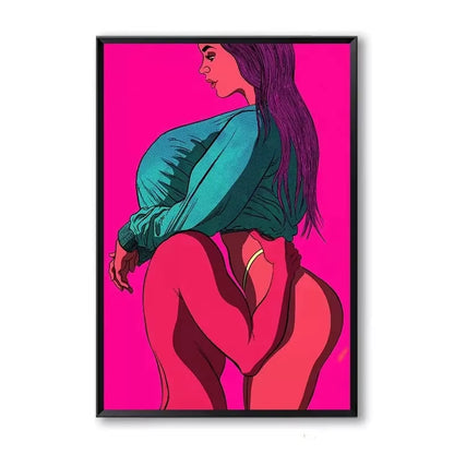 Sexy Poster Nude Lovers Canvas Paintings Attractive Body Sex Robet Posters and Prints Bondage Wall Art Picture for Bedroom Decor