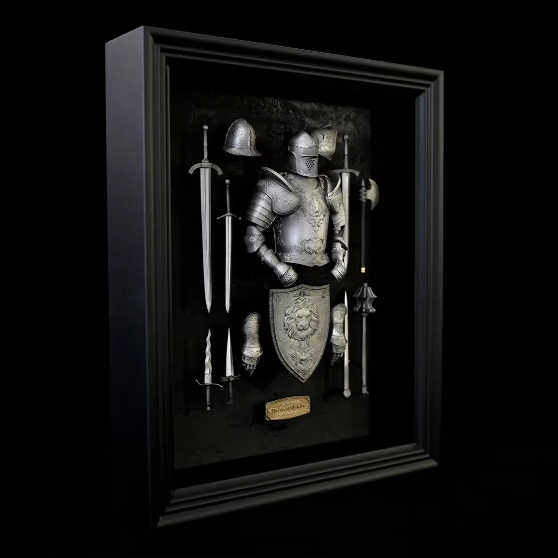 Resin Home Decoration Craft Ancient European Medieval Armour Finished Home Decoration Model Decorative Frame LTCP-266