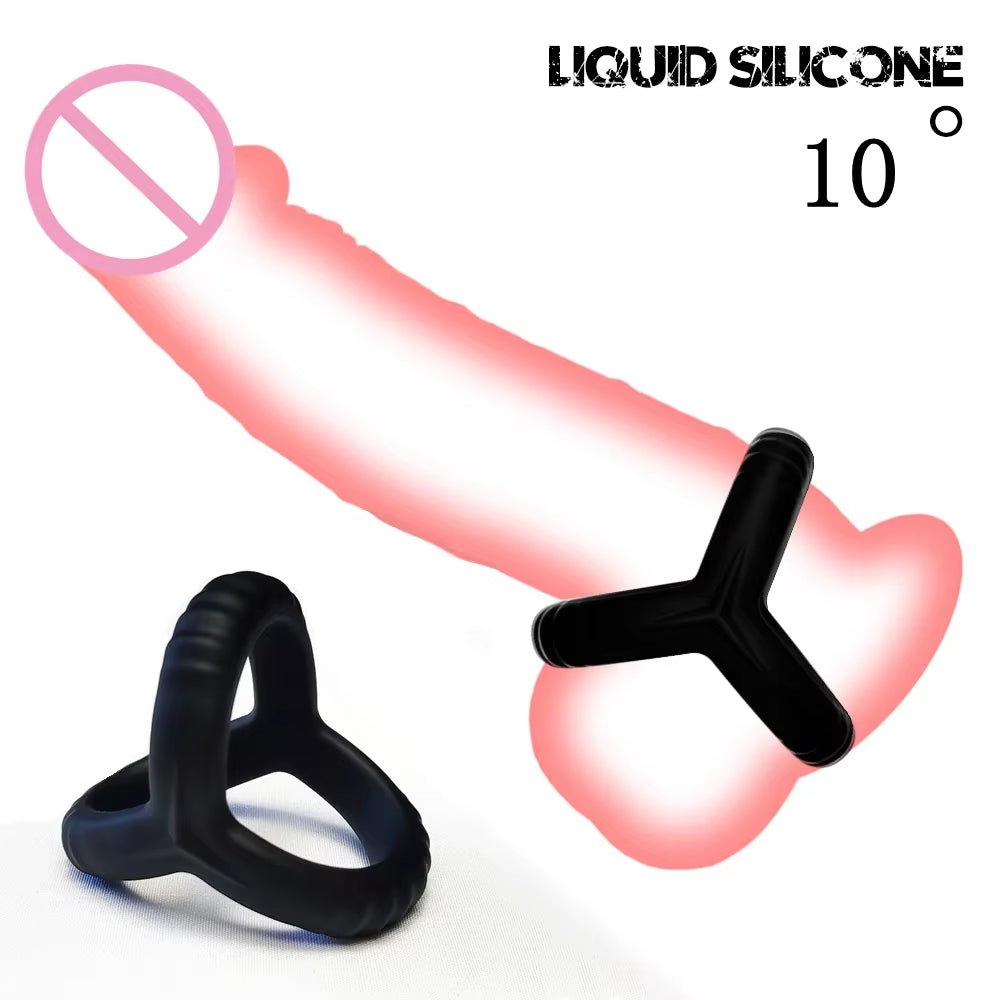 Penis Ring Reusable Silicone Semen Cock Ring Penis Enlargement Delayed Ejaculation Sex Toys for Men