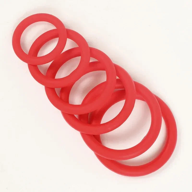 ANILLOS DE SILICONA, JUGUETE SEXUAL - Control eyaculación - Erección potenciada // 6-Pack Silicone Penis Rings for Enhanced Erection & Ejaculation Control - Men's Adult Sex Toys