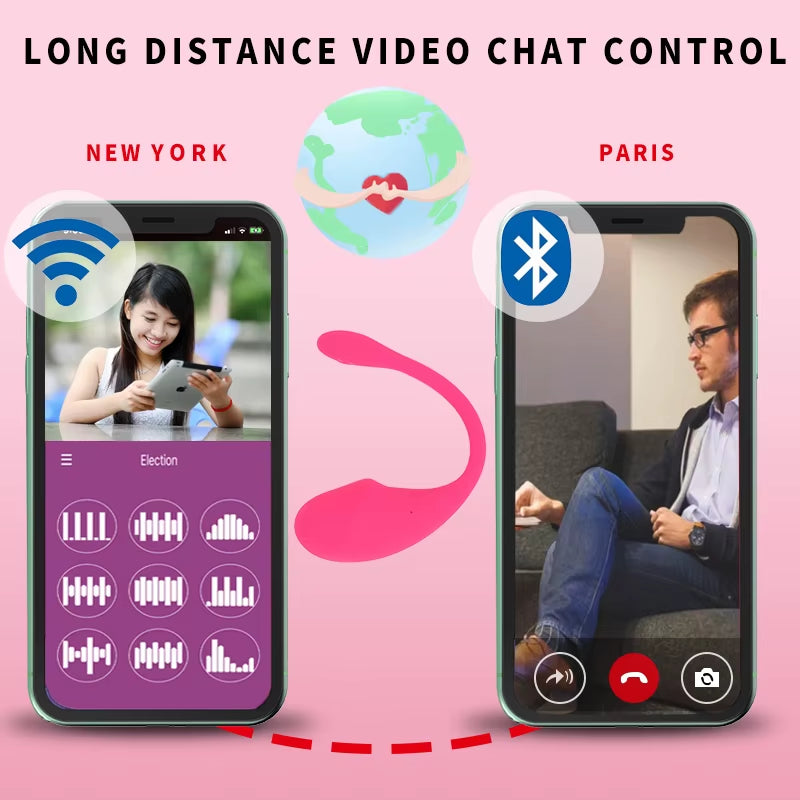 APP Remote Control Vibrator Female Bluetooth Vibrator for Women Goods for Adults Juguetes Sexuales Wearable Dildo Sex Toy