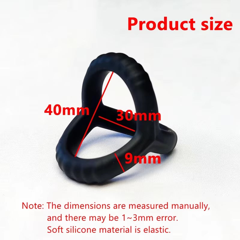 Penis Ring Reusable Silicone Semen Cock Ring Penis Enlargement Delayed Ejaculation Sex Toys for Men